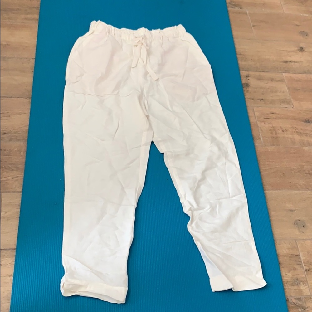 White Linen Pants